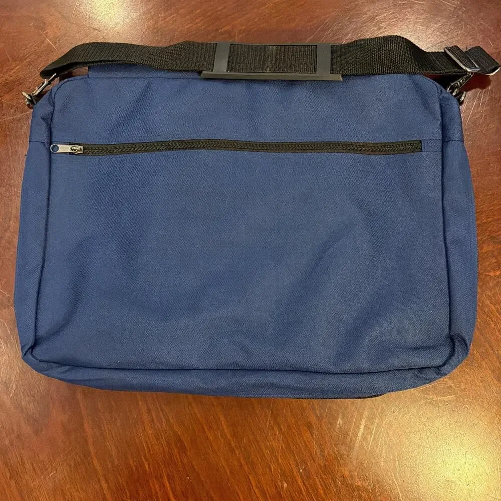 Travel Crossbody Laptop School Bag Royal Blue - See Description